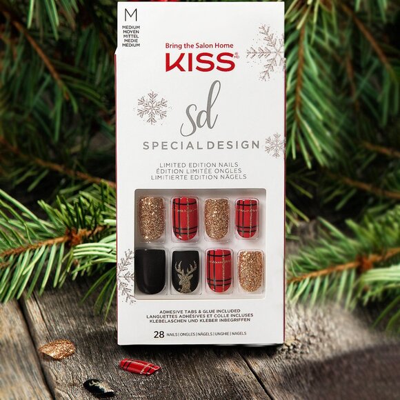 Kiss Holiday Design Limited Edition Medium Length Nails - Favorite Season - Picture 1 of 10